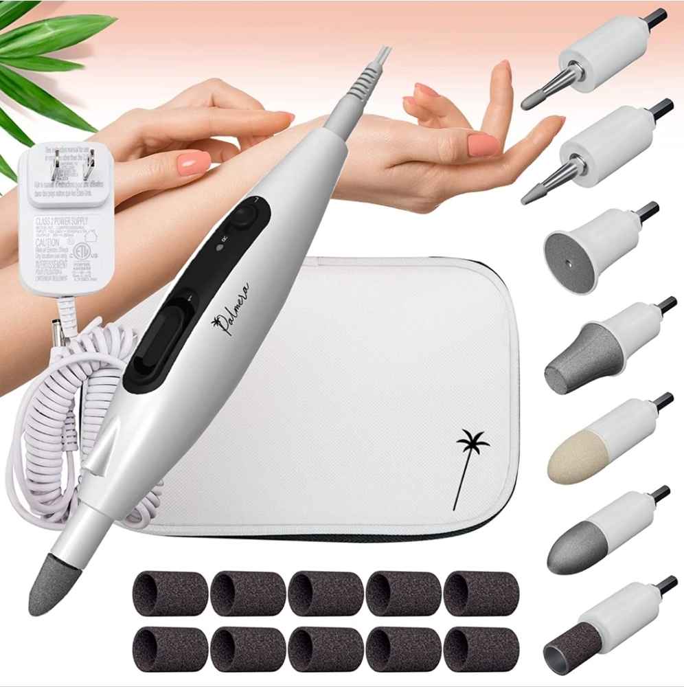 Palmera Professional Nail Drill Nail Care Kit - Electric Nail File with 17 Attac